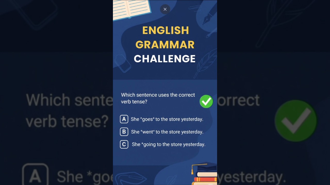 English Grammar Challenge 🎯