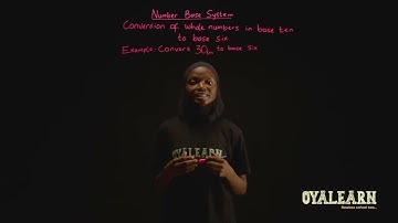 SS1 | Mathematics | Number base system | Conversion of whole numbers in base ten to base six | 1