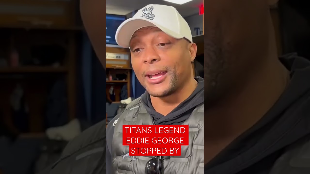 #Titans RB legend Eddie George is ready for the AFC South title game⚔️
