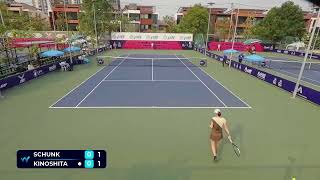 Nastasja Schunk vs Hayu Kinoshita | W75 Nonthaburi 2026 screenshot 5