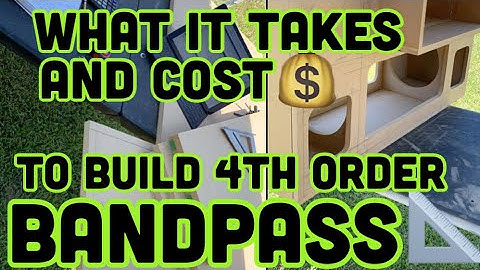 Car Audio - What it Cost and Takes to Build a Loud 4th Order Bandpass Sub Box