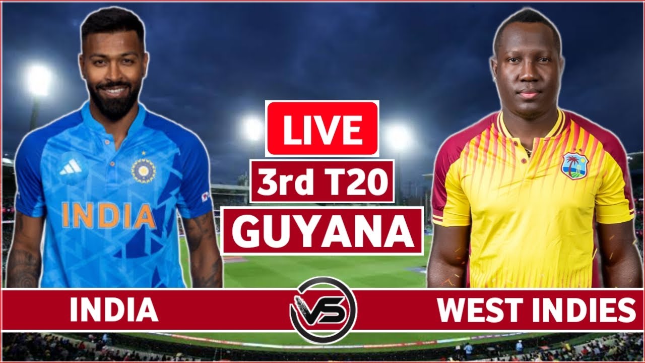 India vs West Indies 3rd T20 Live Scores IND vs WI 3rd T20 Live Scores and Commentary WI Batting