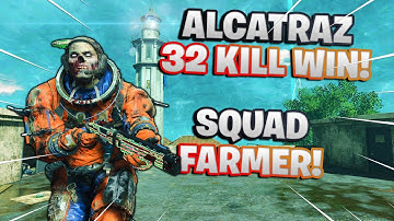 32 KILL ALCATRAZ WIN! THEY JUST KEPT LANDING ON ME! | CoD Blackout