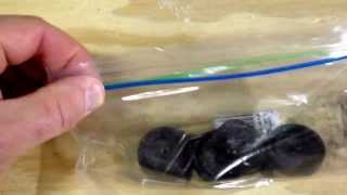 Pinewood Derby Wheel and Axle Graphite ZipLoc Bag Tip