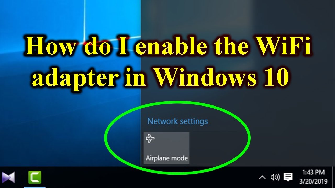 windows 10 wifi off