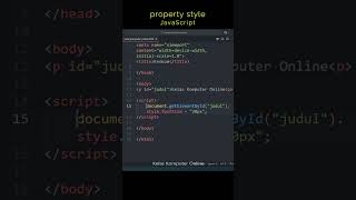 JavaScript Pemula: Gunakan Property Style untuk Ubah Tampilan HTML