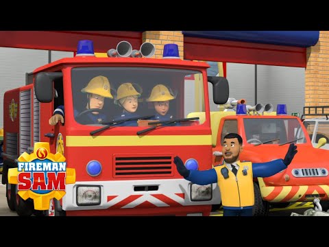 Fireman Sam Fire Truck and Police Rescue! | Fireman Sam 1 hour compilation | Safety Cartoon