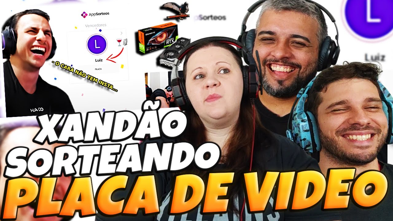 FAMILIA REAGE - XANDÃO SORTEANDO sua PLACA de VIDEO e SENDO ATORMENTADO pelo CHAT KKKKK (LUIZ BASED)