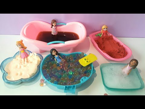 Polly Pocket Kum Orbez Slime Çay Köpük Havuzu Oyunu