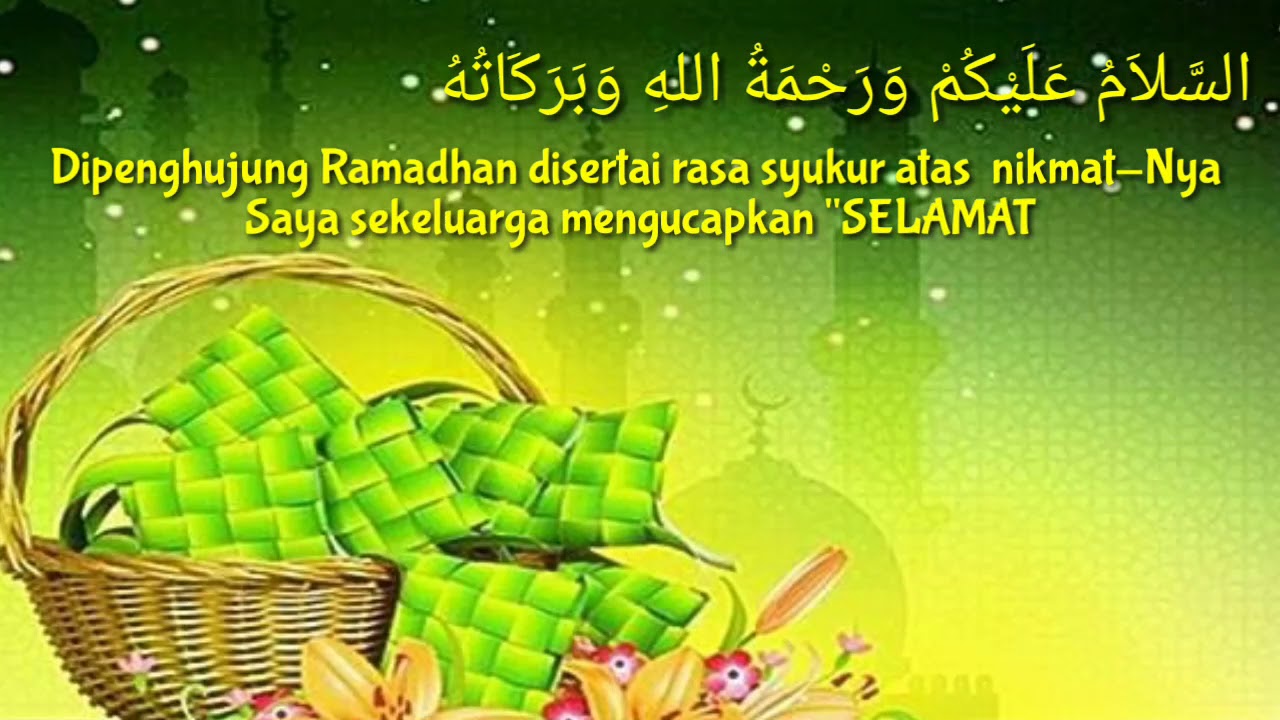 Ucapan Idul Fitri 1439 H YouTube