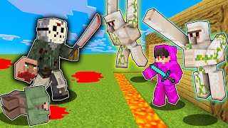 JASON VOORHEES vs Best IRON GOLEM Security House in Minecraft!