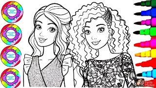 Barbie Carli Bell and Nikki Coloring Book Pages for Kids l Disney Brilliant
