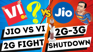 Jio Vs Vi 2G Network Fight | 2G 3G Service Shutdown in India Soon | Vi का Jio को करारा जवाब