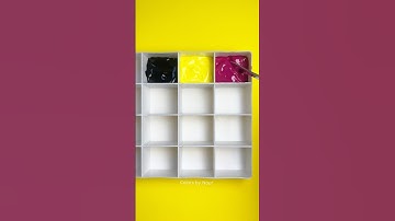 9 New Colors from Only 3 Colors! #colormixing