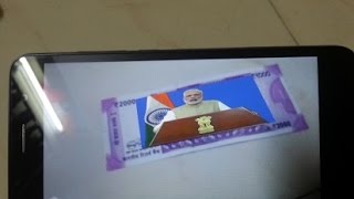 Scan new 500/ 2000 note and watch modi's speech screenshot 5