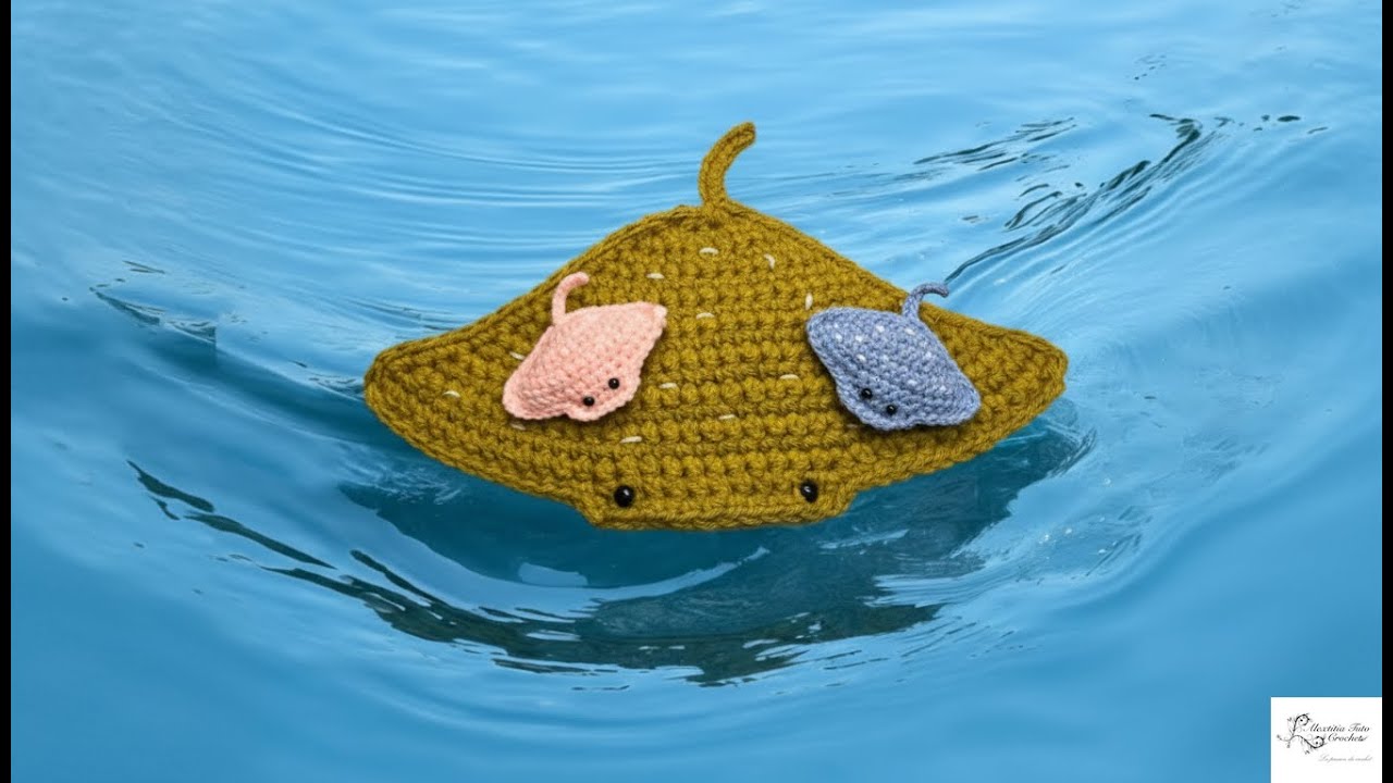 Amigurumi raie au crochet @Alextitia Tuto Crochet