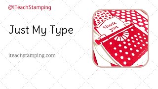 Just My Type For A Thank You Card Greeting Card Design