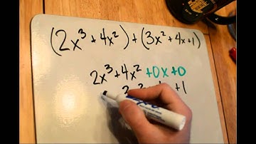 Algebra - Add and Subtract Polynomials