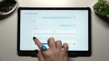 HUWAEI Matepad 10.4 2022 - How To Change Font Size