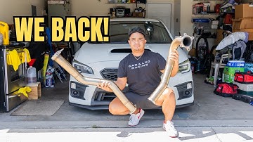 MAKING THE WRX LOUD! (J-PIPE) #hellfirefabrication