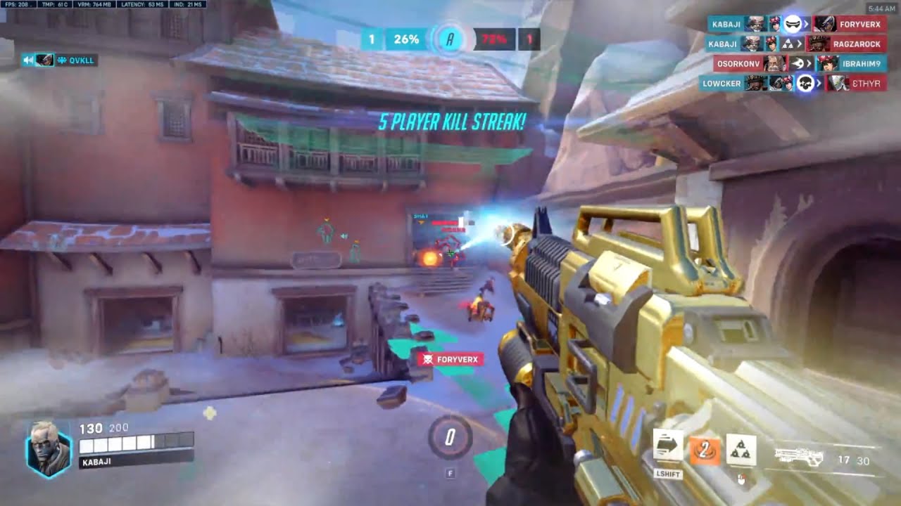 Overwatch 2 Tracking God Kabaji Showing His Nasty Soldier76 Gameplay Skills