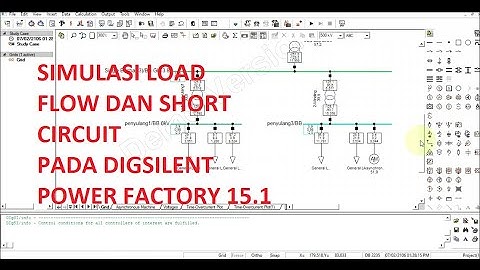 LOAD FLOW / POWER FLOW DAN SHORT CIRCUIT DENGAN DIGSILENT POWER FACTORY 15.1