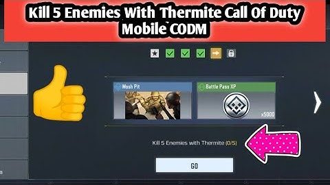 How To Kill 5 Enemies With Thermite Call Of Duty Mobile CODM