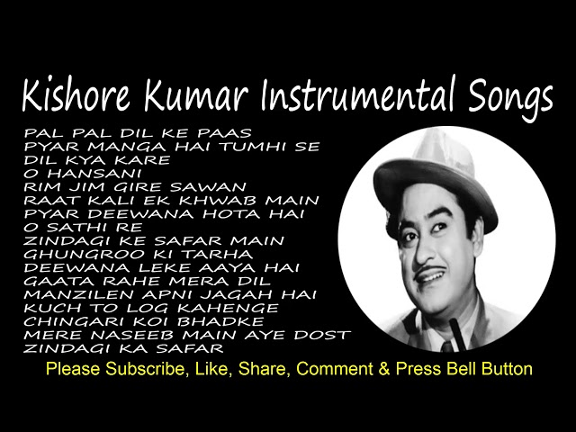 Kishore Kumar Ke Gaane   Best Of Kishore Kumar   Instrumental Songs   Kishore Kumar Songs class=