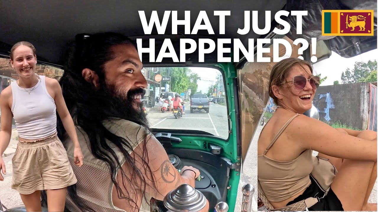 Sri Lanka Tuk Tuk Ride with Two Girls For The First Time 🇱🇰