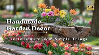 Beautiful Handmade DIY Rustic Garden Decor for Cozy Backyard Using Natural Materials screenshot 3