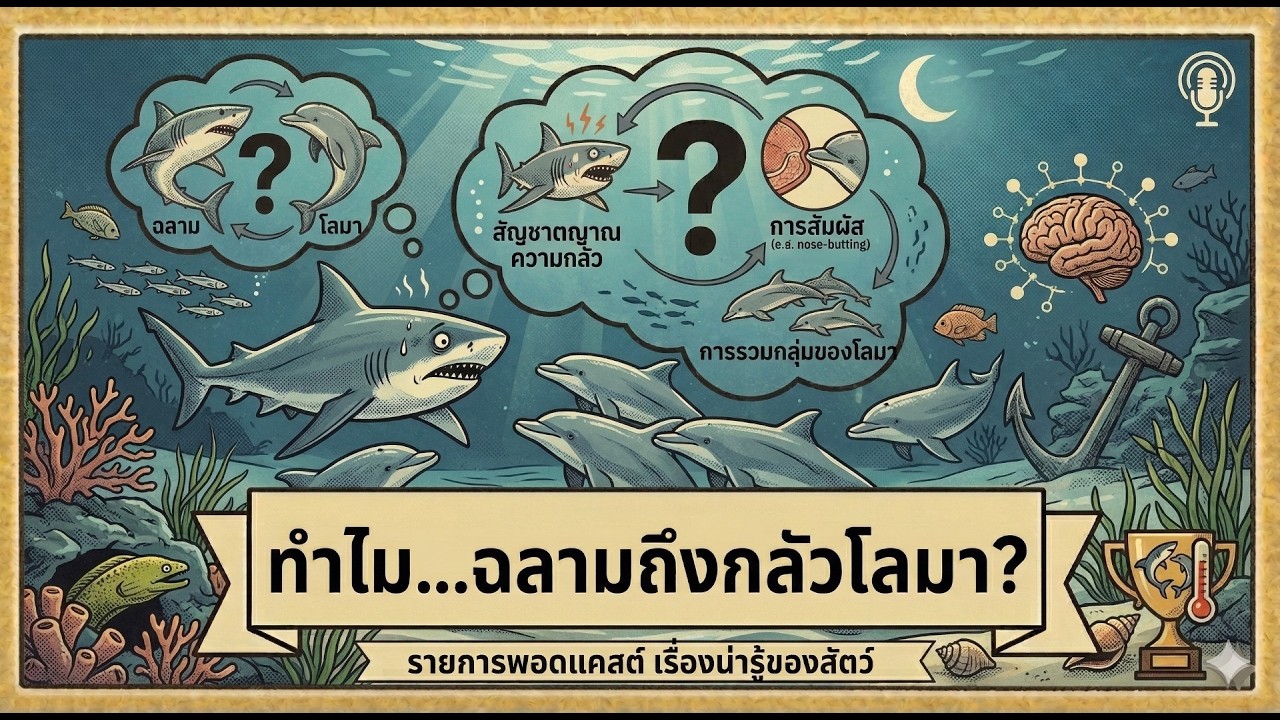 ทำไม...ฉลามถึงกลัวโลมา