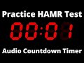 U.S. Air Force Practice HAMR Test 20m Shuttle Run Countdown