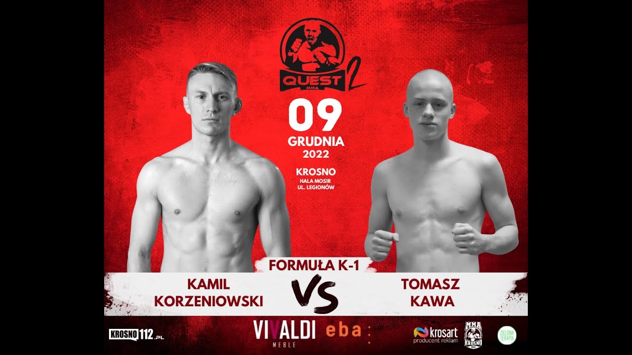 Keyat Kamil Korzeniowski vs. Tomasz Kawa - Formuła K1 - QUEST MMA 2 - YouTube