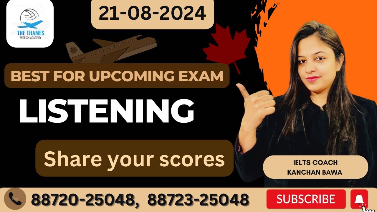 Real Exam Listening | Practice Test  | Achieve 8+ Bands (Independent Learning Centre)