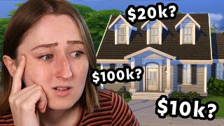 i tried building a sims house with a RANDOM budget
