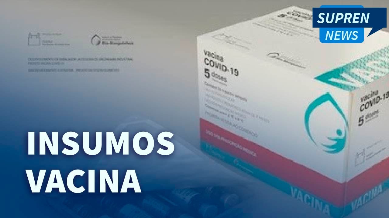 Chegam ao Brasil, mais insumos para produção de vacinas contra COVID-19
