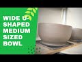 20  wide ushaped bowl on the wheel  handmade ceramics  pottery