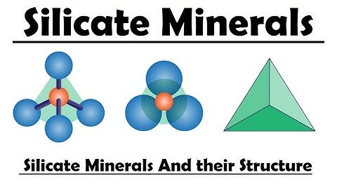 Silicate Minerals And Structures | Silicates it