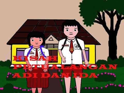  film  kartun  anak  mendidik  kisah petualangan ADI DAN IDA 