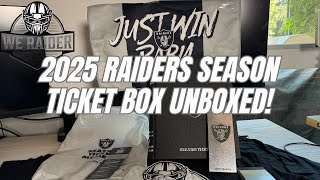 2025 Raiders Season Ticket Box UNBOXING – This Year’s Design is 🔥