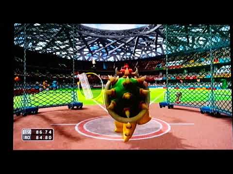 Mario Sonic At The Olympic Games Bowser Fails In Hammer Throw