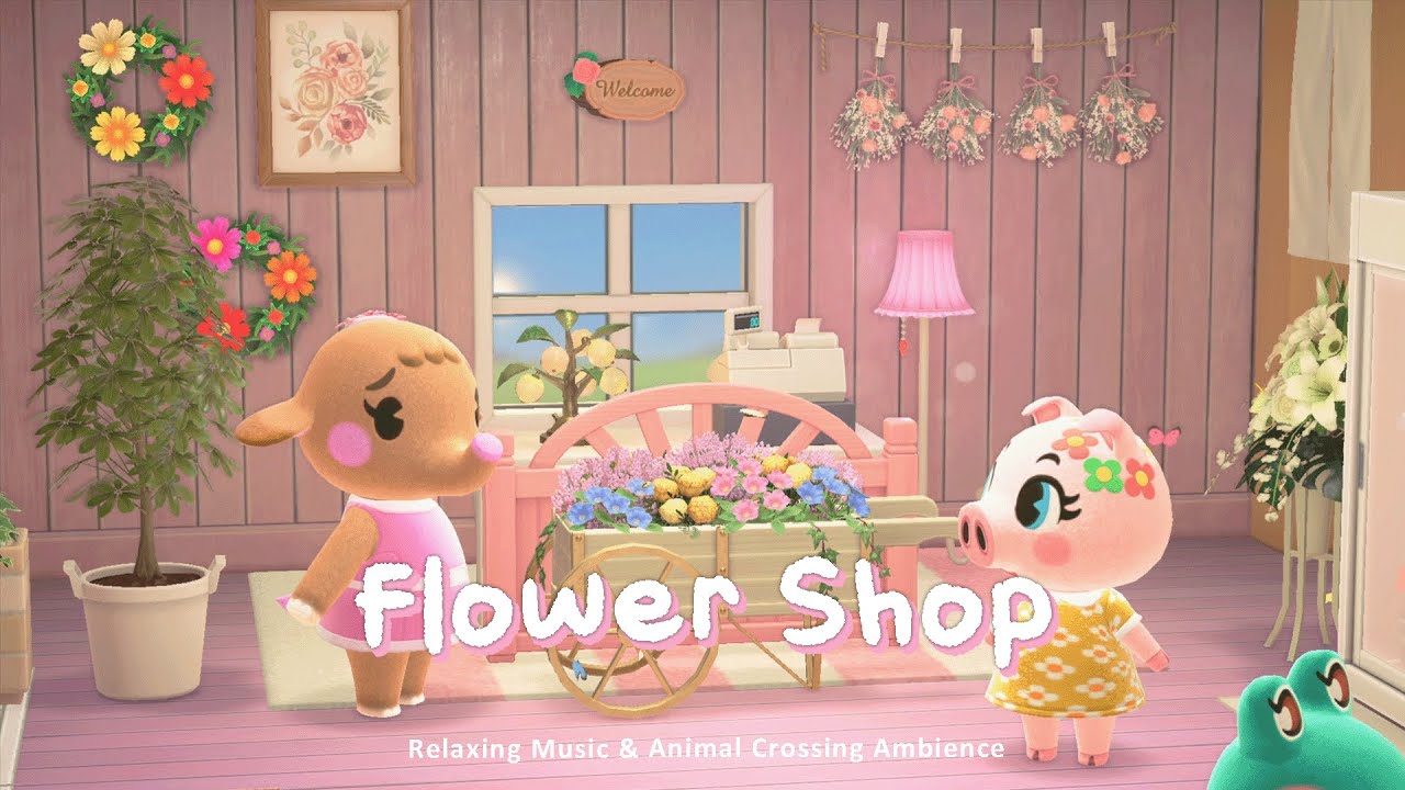 Flower Shop 🌼 Relaxing and Smooth Jazz | Study & Reading Music | Animal Crossing Ambience