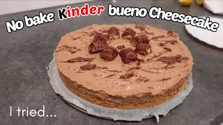 No Bake Kinder Bueno Cheesecake