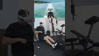 TESTEI O REMO GALLANT ELITE NO VR 🚣♂️🔥 #remoindoor #holofit #rowing