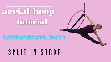 Fun easy split in strop: Aerial Hoop tutorial