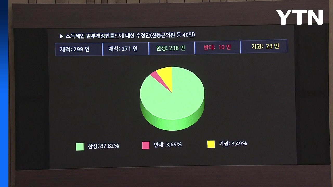 금투세·코인 과세, 2년 유예...소득세법 개정안 통과 / YTN