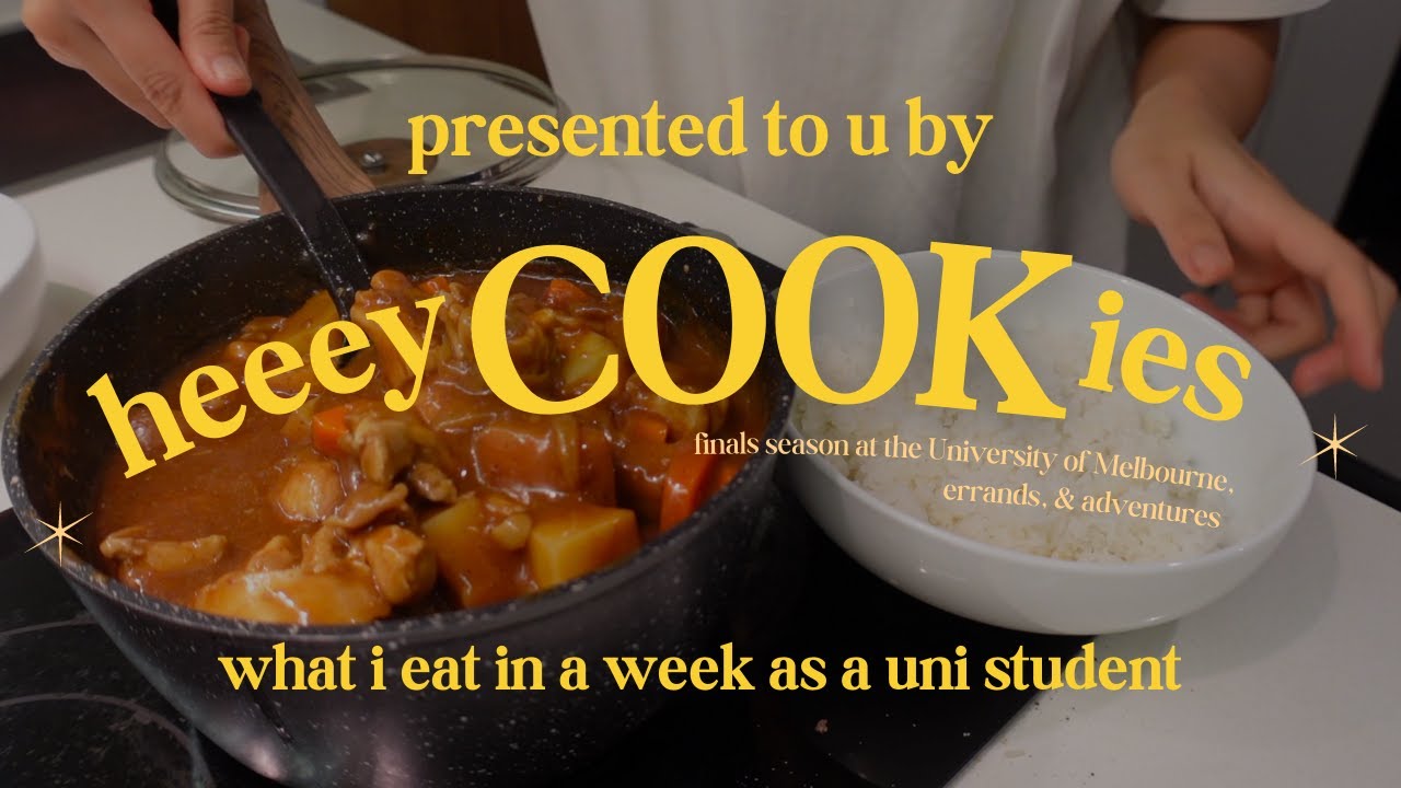 vlog | what I eat in a week, finals at UniMelb 🇦🇺