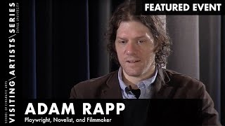 Page One Writers' Conference: Adam Rapp, playwright/filmmaker I DePaul VAS