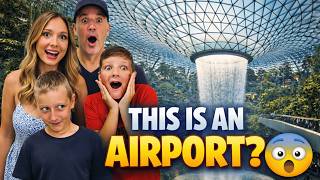 🇸🇬 First Time at Singapore's World-Class Airport \u0026 It's Insane 😲