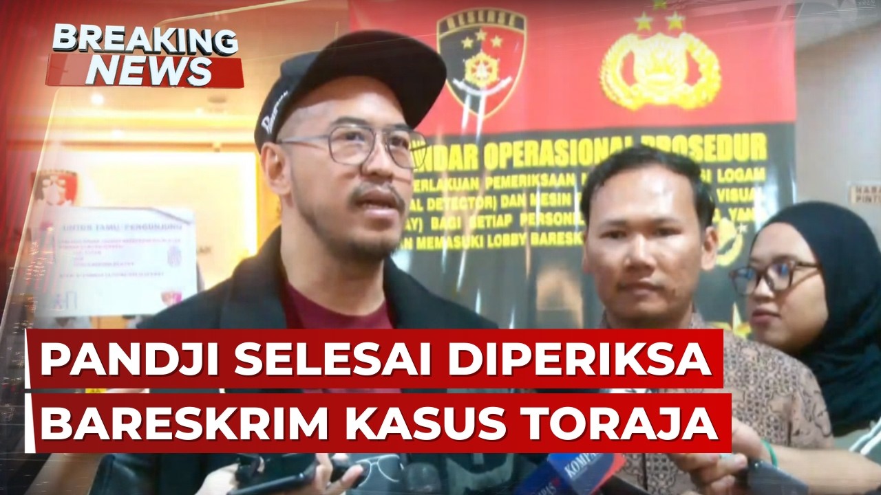 BREAKING NEWS - Pandji Pragiwaksono Bicara usai Diperiksa Bareskrim Kasus Toraja